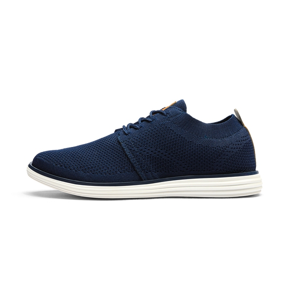 [KnitFlex Breeze] Men's Knitted Oxford Sneaker Shoes - DARK BLUE - 2